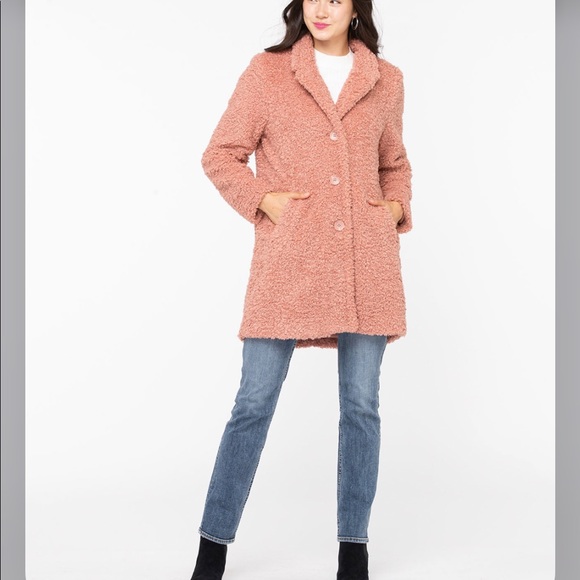 Pink Teddy Coat - Picture 2 of 5